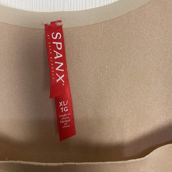 Spanx Women’s Beige Oncore Open Bust Mid-Thigh Bodysuit One Piece Size XL. - Picture 6 of 11